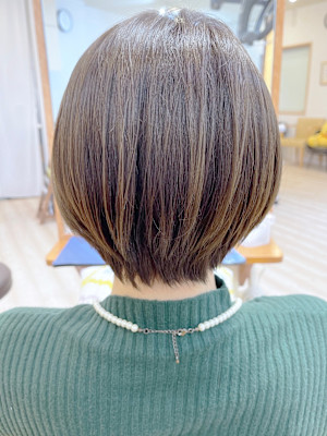 【morio成増/児玉】似合わせショート　オリーブベージュ