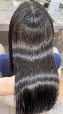 ハッシュカット/顔周りカット/ダークブラウン/シャギーカット