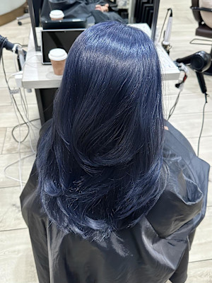 【AYAKI】ネイビーブルー レイヤー ワンカール 銀座