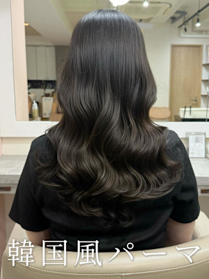 韓国風巻き/コテ巻き風パーマ/デジタルパーマ/レイヤー