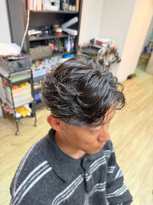 メンズフェザーパーマ