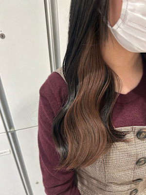 【伊勢原】イヤリングカラー　ベージュカラー