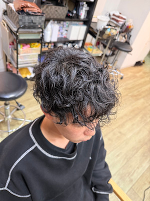 海外風メンズスペインカール