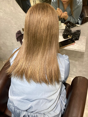 透明感ミルクティーベージュ