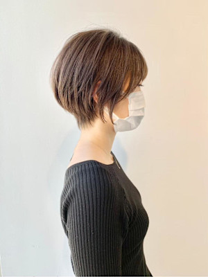 ◇大人可愛い40代50代60代ショートボブ丸みショート大鷲