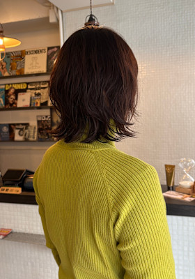 外ハネくびれウルフ×ショコラブラウン