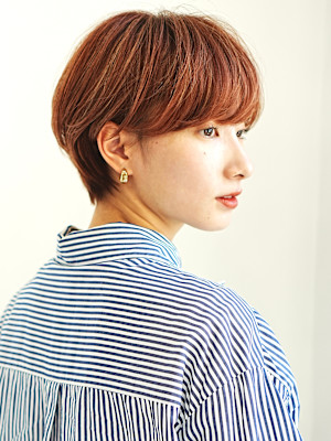 前下がりショート・ボブ/絶壁解消/前髪あり/40代/30代/