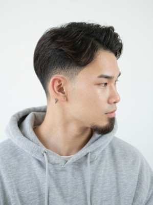 フェード×ツヤアップバング