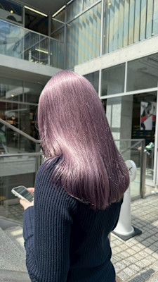 透明感ミルクティーパープル