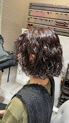 プードルパーマおしゃれヘアボブ