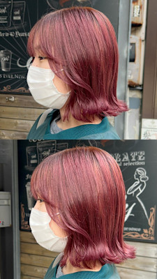 チェリーピンク×ミディアムレイヤー