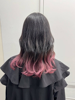 ピンクシルバーグラデーション