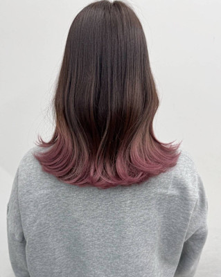 グラデーション　ピンク