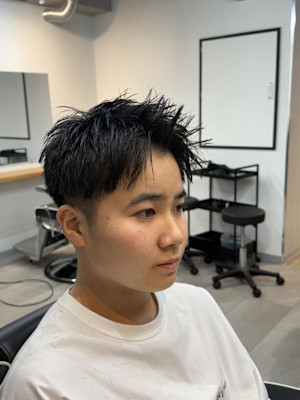 大宮/カット/短髪/毛流れ/センターパート