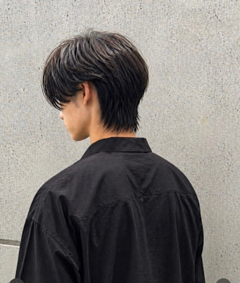 メンズセンター分けスタイル