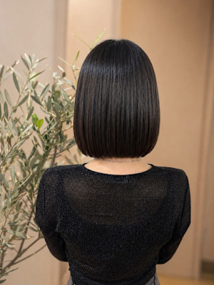 ボブ×縮毛矯正×髪質改善トリートメント
