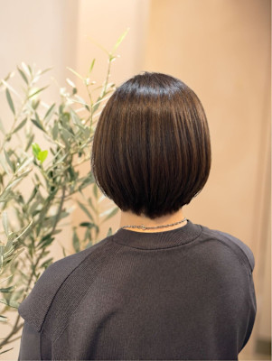 ナチュラルハイライト×髪質改善白髪染めカラー