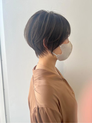 ◇大人可愛い40代50代60代ショートボブ丸みショート大鷲