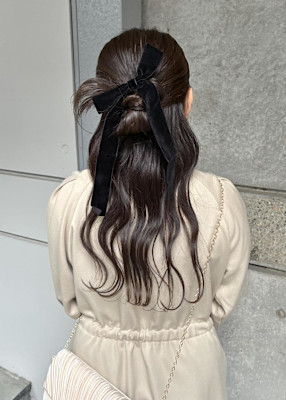 カチモリハーフアップ