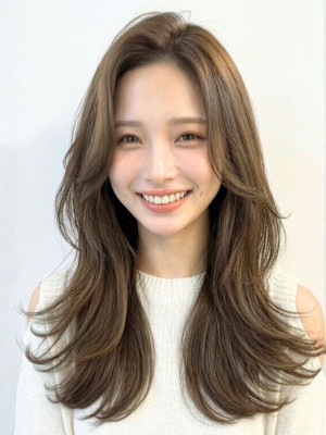 艶髪♪顔周りレイヤーロング
