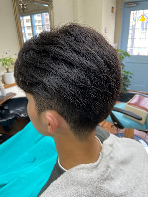 ナチュラルマッシュ×ツーブロッ