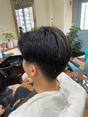 ナチュラルマッシュ×ツーブロック