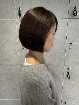 ボブ/大人ボブ/ハイライトカラー