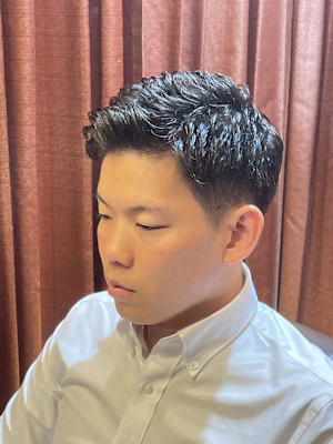 直毛さんの見方　アイロンパーマ