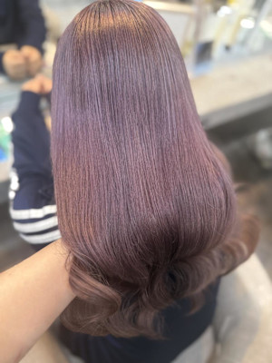 ハッシュカット/顔周りカット/ダークブラウン/シャギーカット