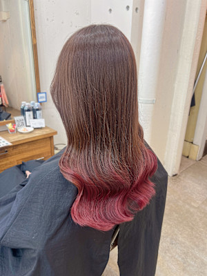 暖色ピンクグラーデション北千住