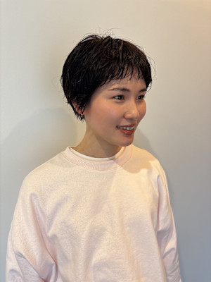 くせ毛さん風ベリーショート