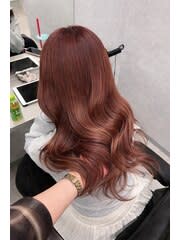 ピンクブラウン/ブリーチあり