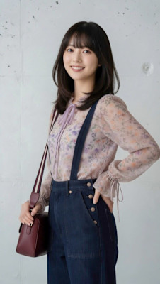 透明感カラー×くびれレイヤーで叶える、大人の清楚ミディ