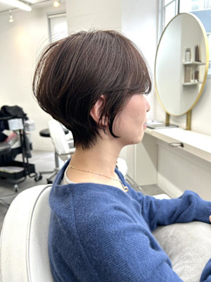 柔らかいショートボブで似合わせカット