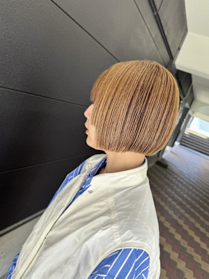 アンブレラカラー×ミルクティーベージュ