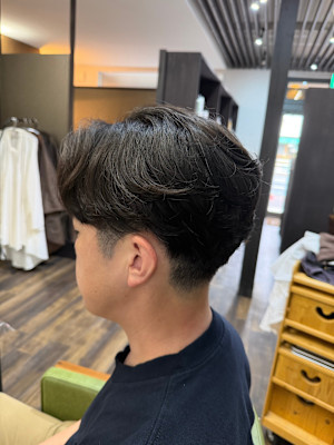 メンズ毛流れパーマスタイル