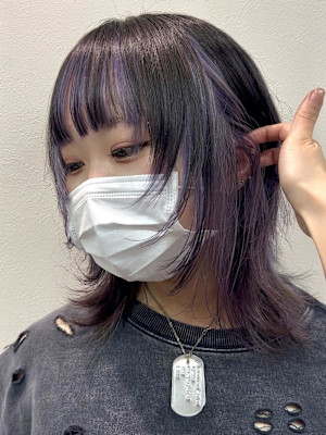 透明感ラベンダー×ミディアムレイヤー