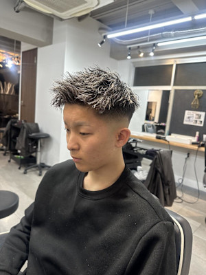 隼也/大宮/フェード/ツイストスパイラル/メッシュ