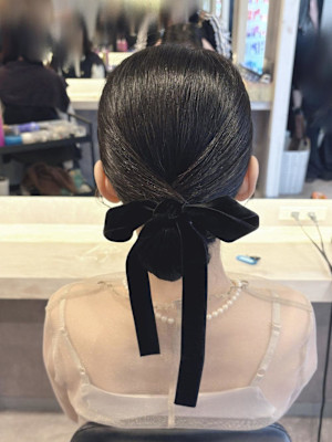 ハッシュカット/顔周りカット/ダークブラウン/シャギーカット