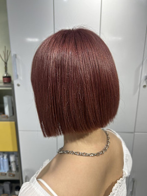 レッドカラー×ボブ