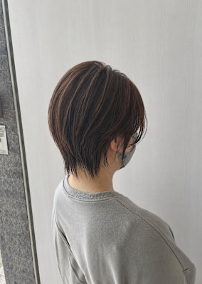 小顔見え！大人くびれショートレイヤー