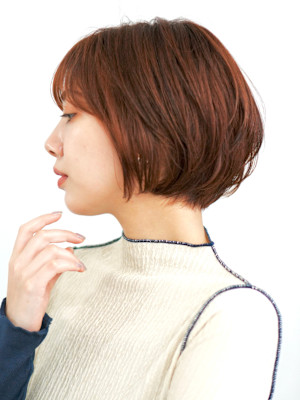 前下がりショート・ボブ/絶壁解消/前髪あり/40代/30代