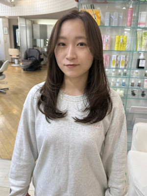 王道レイヤー×ラベンダーベージュカラー