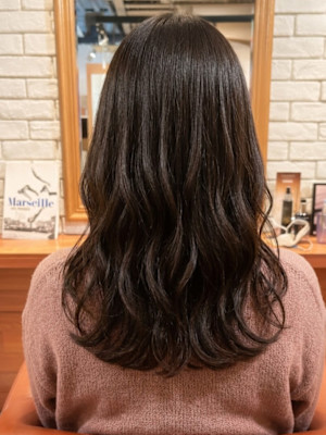 大人可愛い韓国風ミディアム【228スタイル】