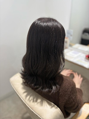 透明感ダークグレージュ