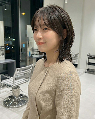 ヨシンモリ風顔まわりレイヤー×ボブ