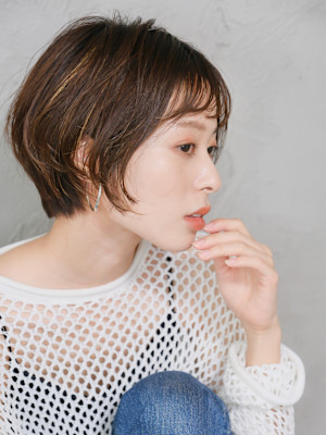 大人ショートボブ髪型30代40代50代前髪あり前髪無し