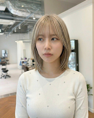 ストレートでもかわいナチュラルレイヤーボブ