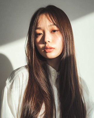 センターパート×韓国ロング【梅田 韓国ヘア】