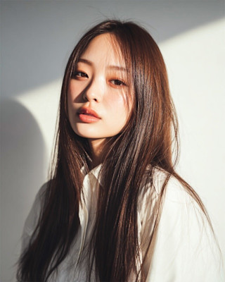 艶感ストレート×センターパートロング